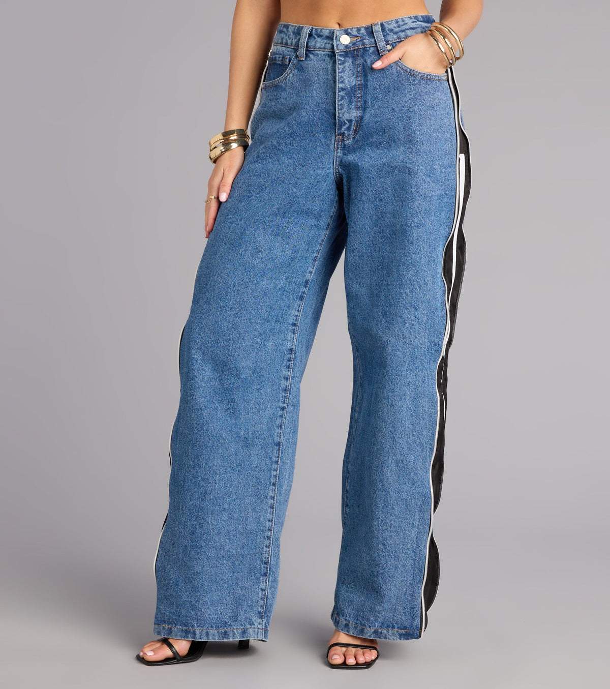 Street Circuit High-Rise Wide Leg Denim Jeans