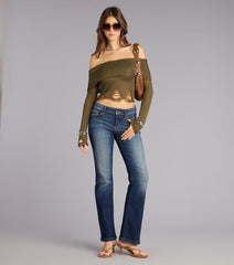 Effortlessly Cool Mid-Rise Flare Jeans
