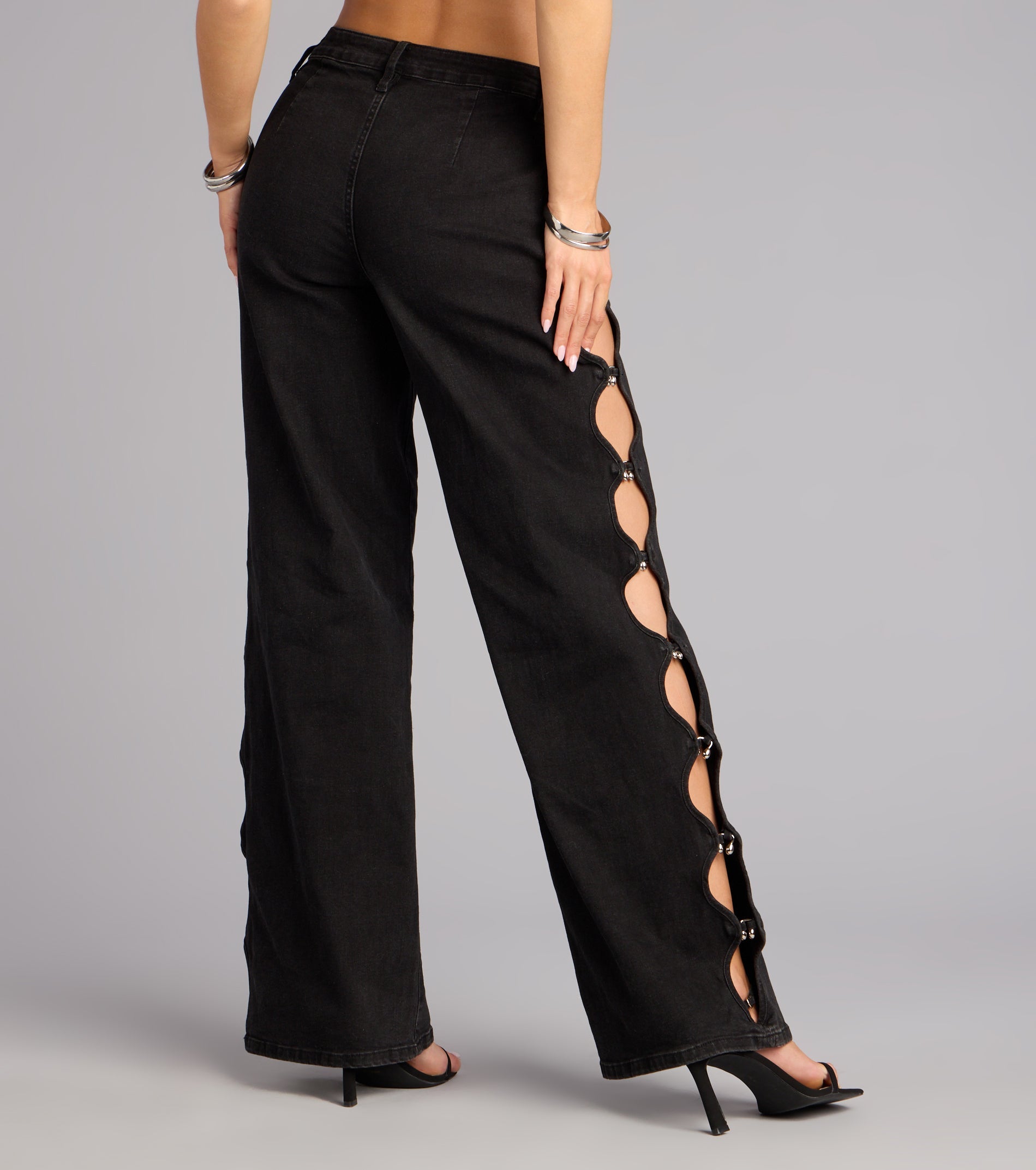 Main Character Mid-Rise Cutout Jeans
