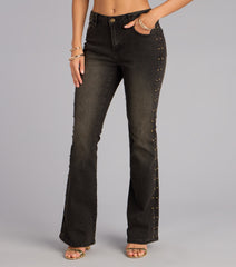 Too Cool Studded Denim Jeans