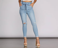Rise Higher Paperbag Skinny Jeans