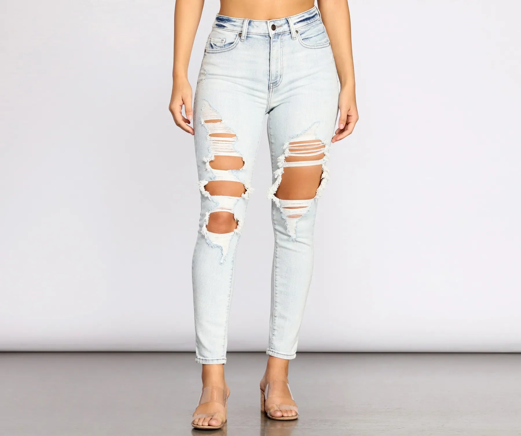 Bella High Rise Super Destructed Jeans