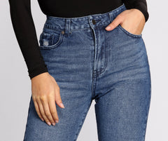 High Rise Straight Leg Jeans