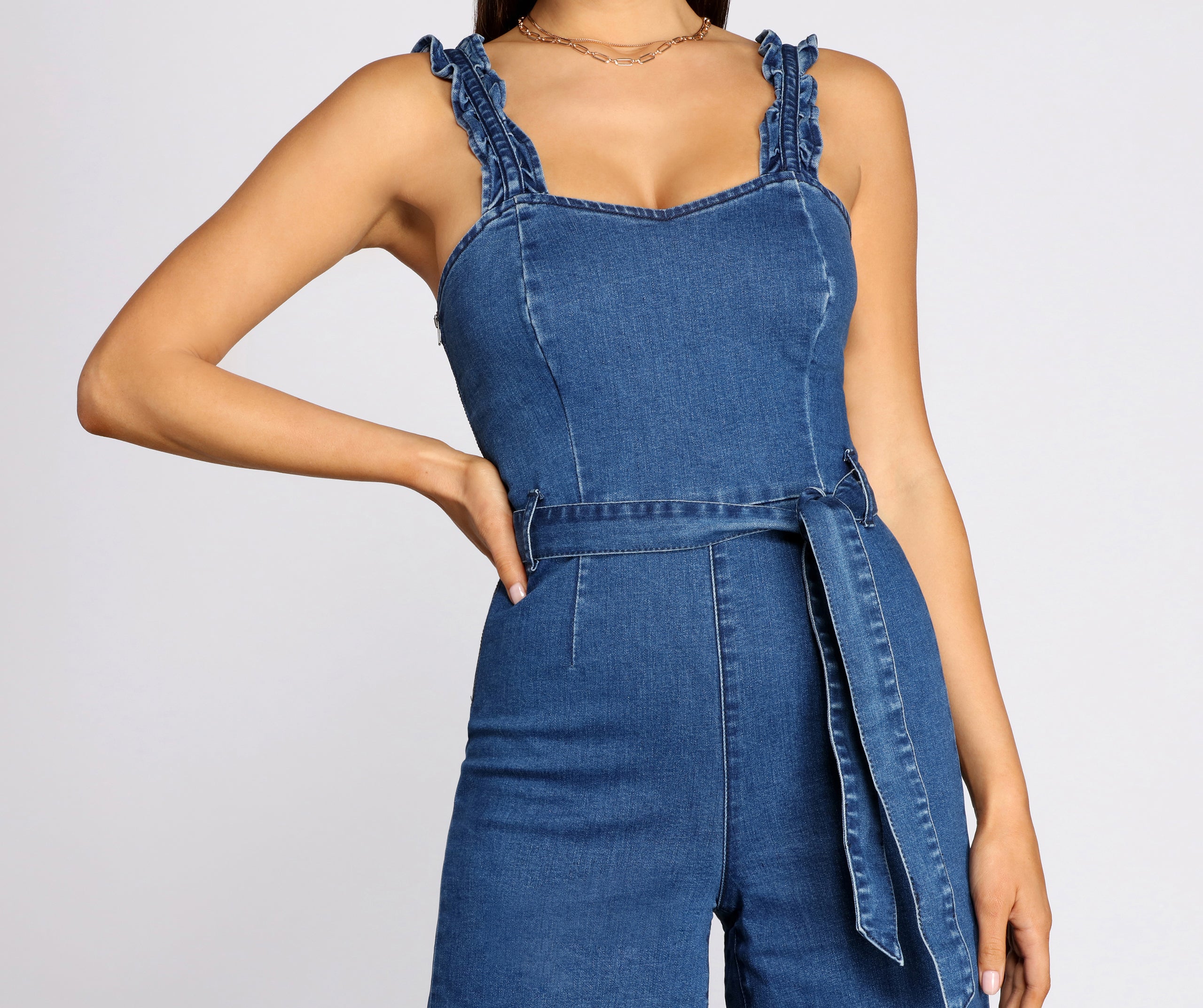 Denim Dream Culotte Jumpsuit