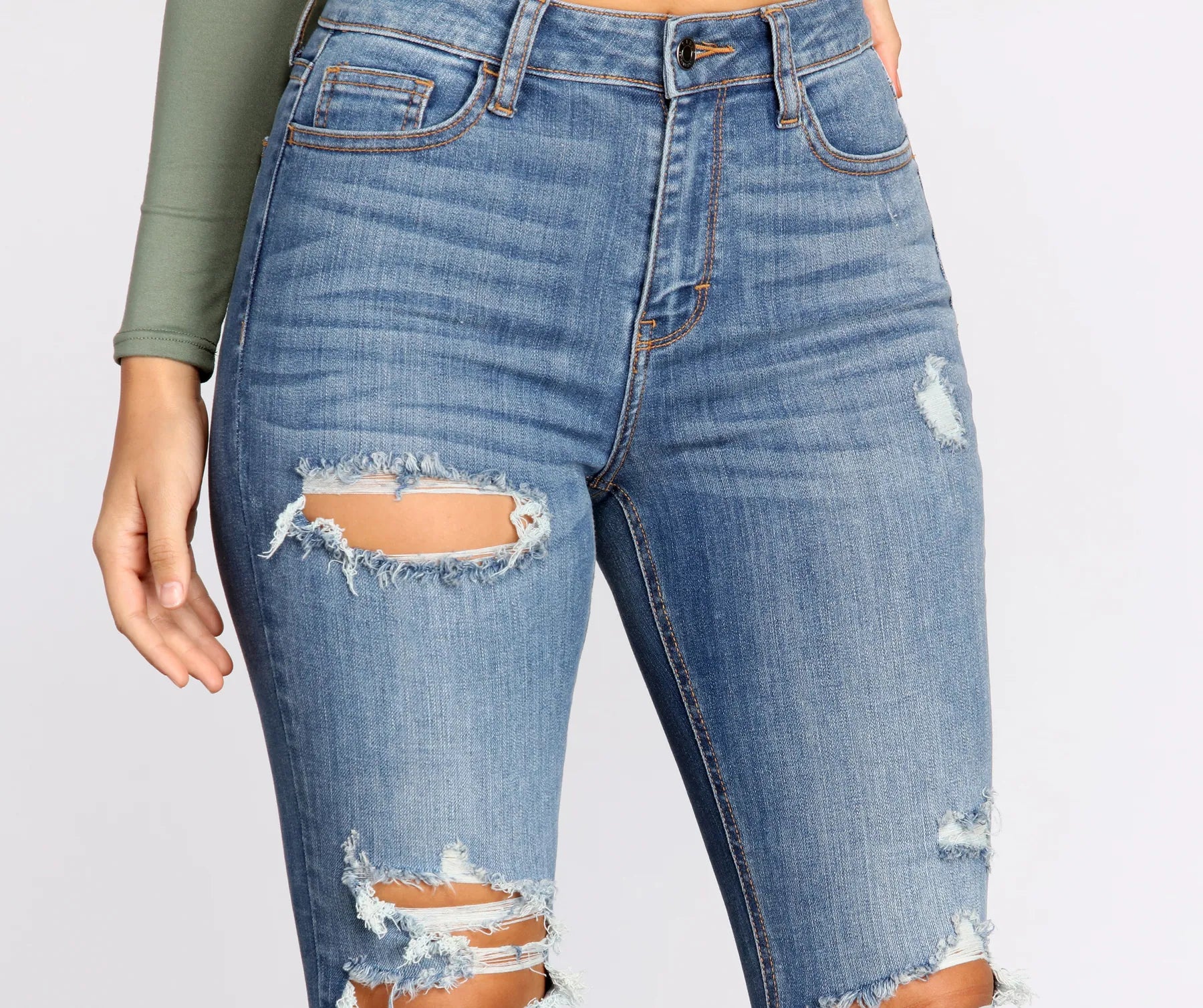 Taking Chances Cropped Skinny Jeans
