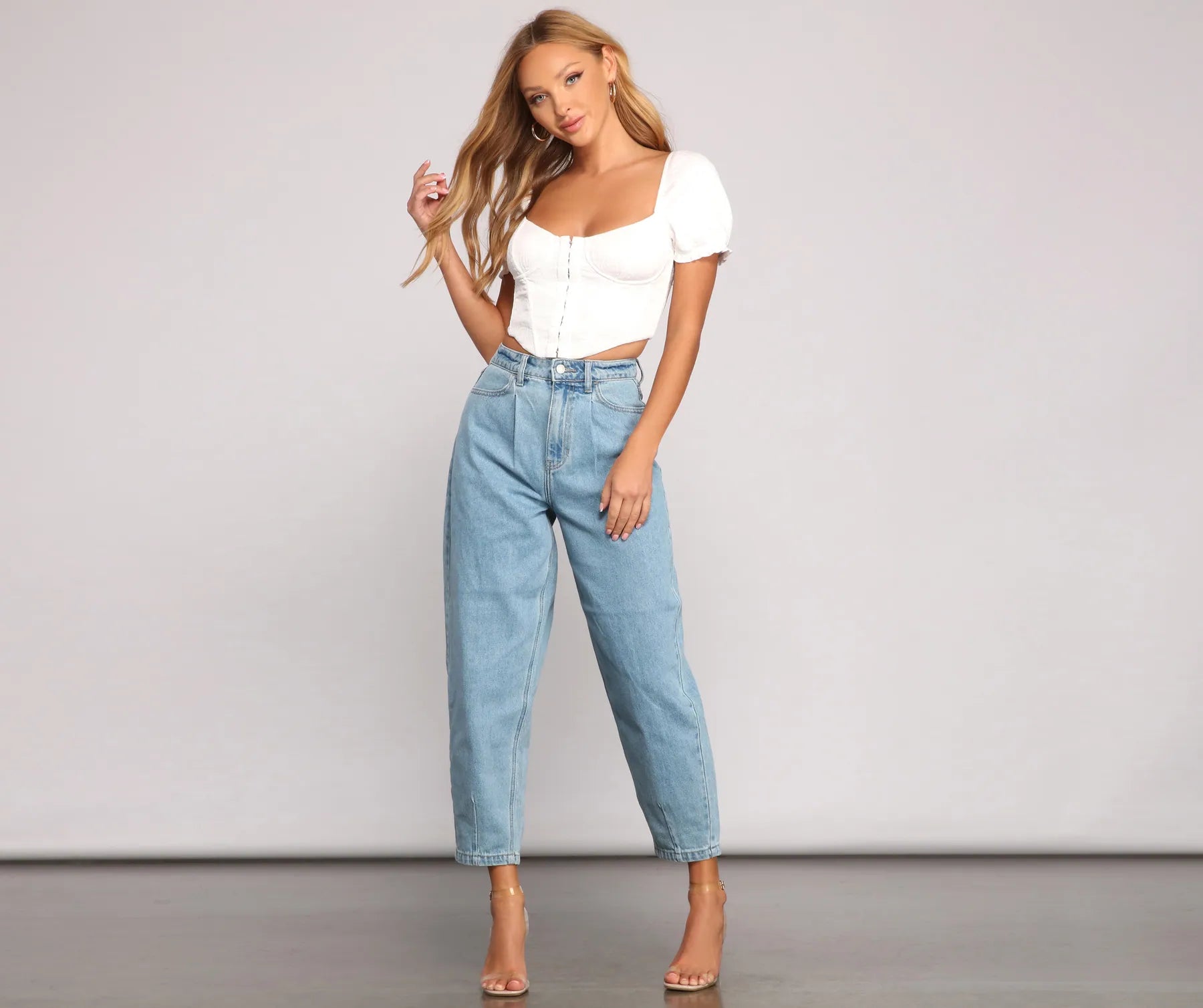 Essential High Rise Balloon Jeans