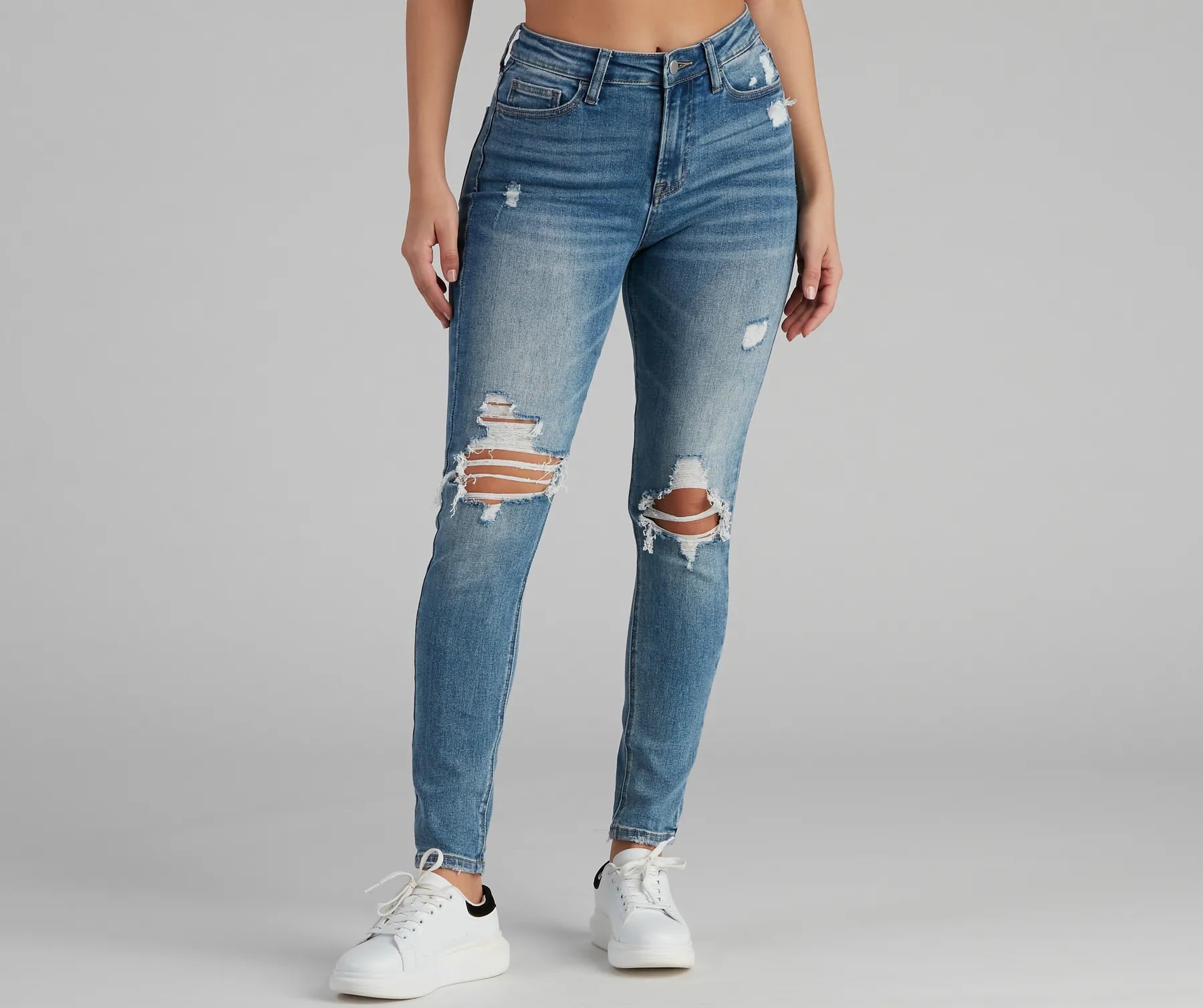 Harper Mid-Rise Skinny Jeans by Windsor Denim