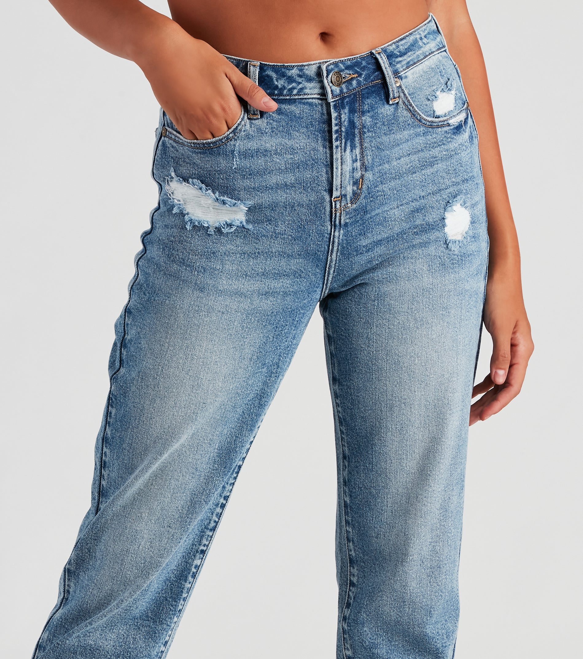 Ella High-Rise Mom Jeans By Windsor Denim