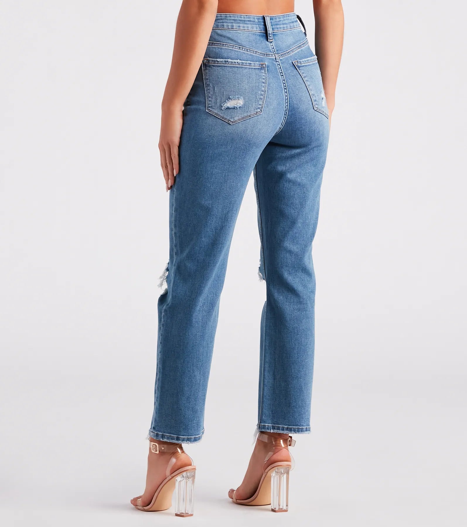 Savannah High-Rise Straight-Leg Jeans by Windsor Denim