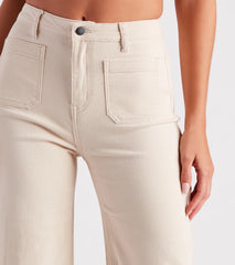 Go-Getter High Rise Wide Leg Denim Jeans