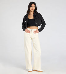 Perfect Day High-Rise Straight Leg Denim Jeans