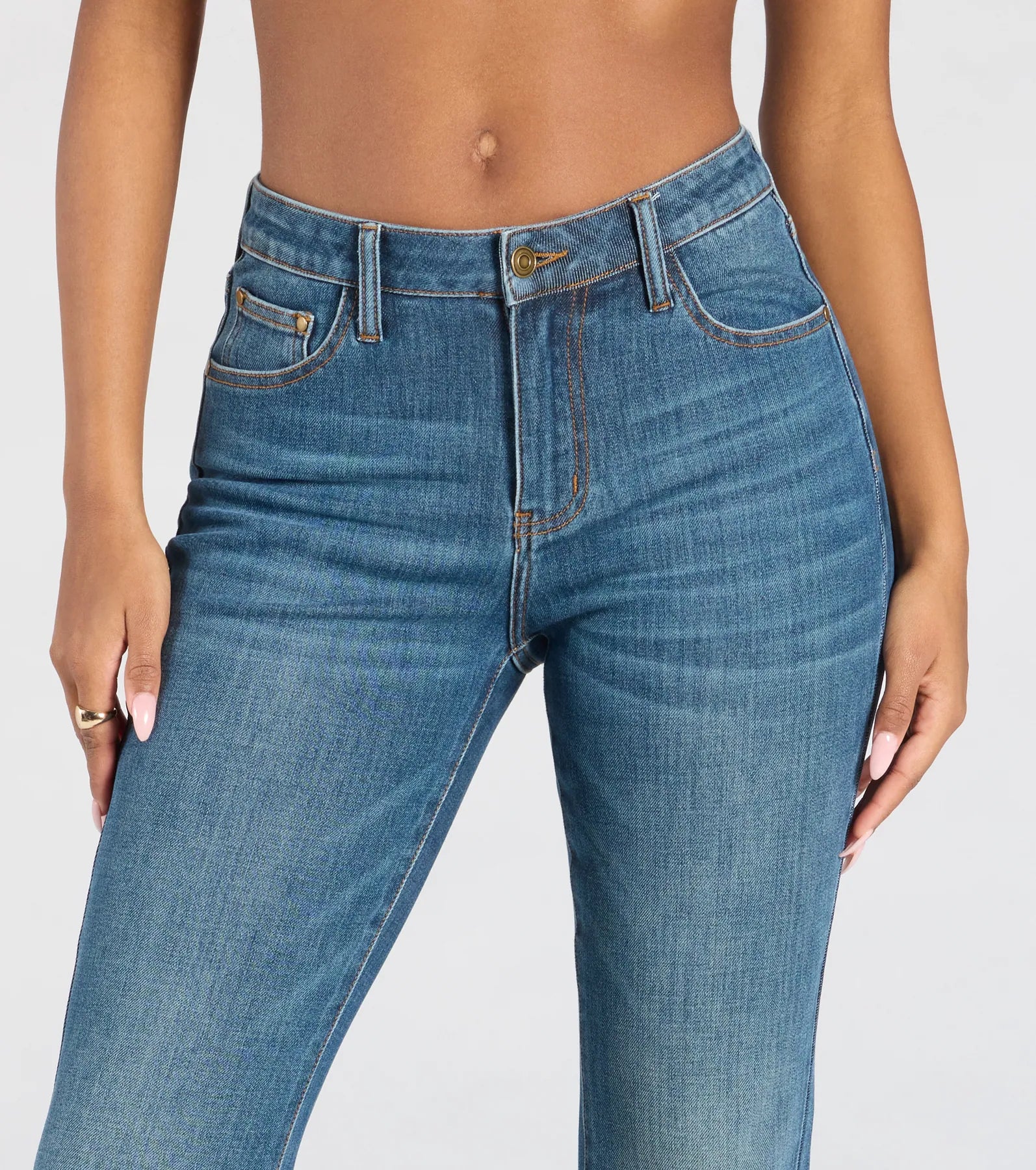 So Far So Good High-Rise Bootcut Denim Jeans
