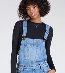 Casual Aesthetic Baggy Denim Overalls