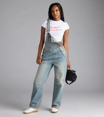 Casual Babe Tinted Denim Overalls