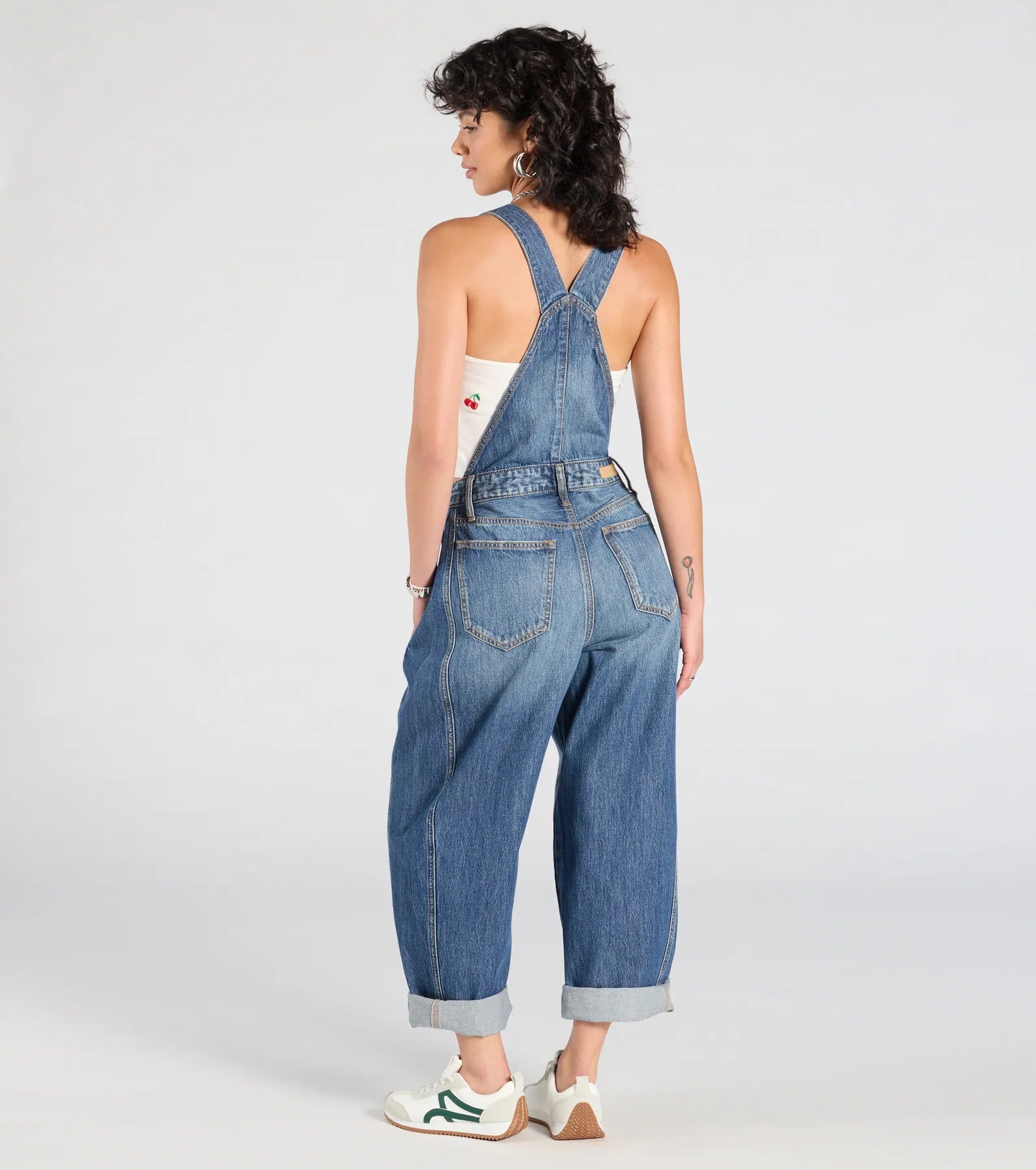 Match My Vibe Wide-Leg Denim Overalls