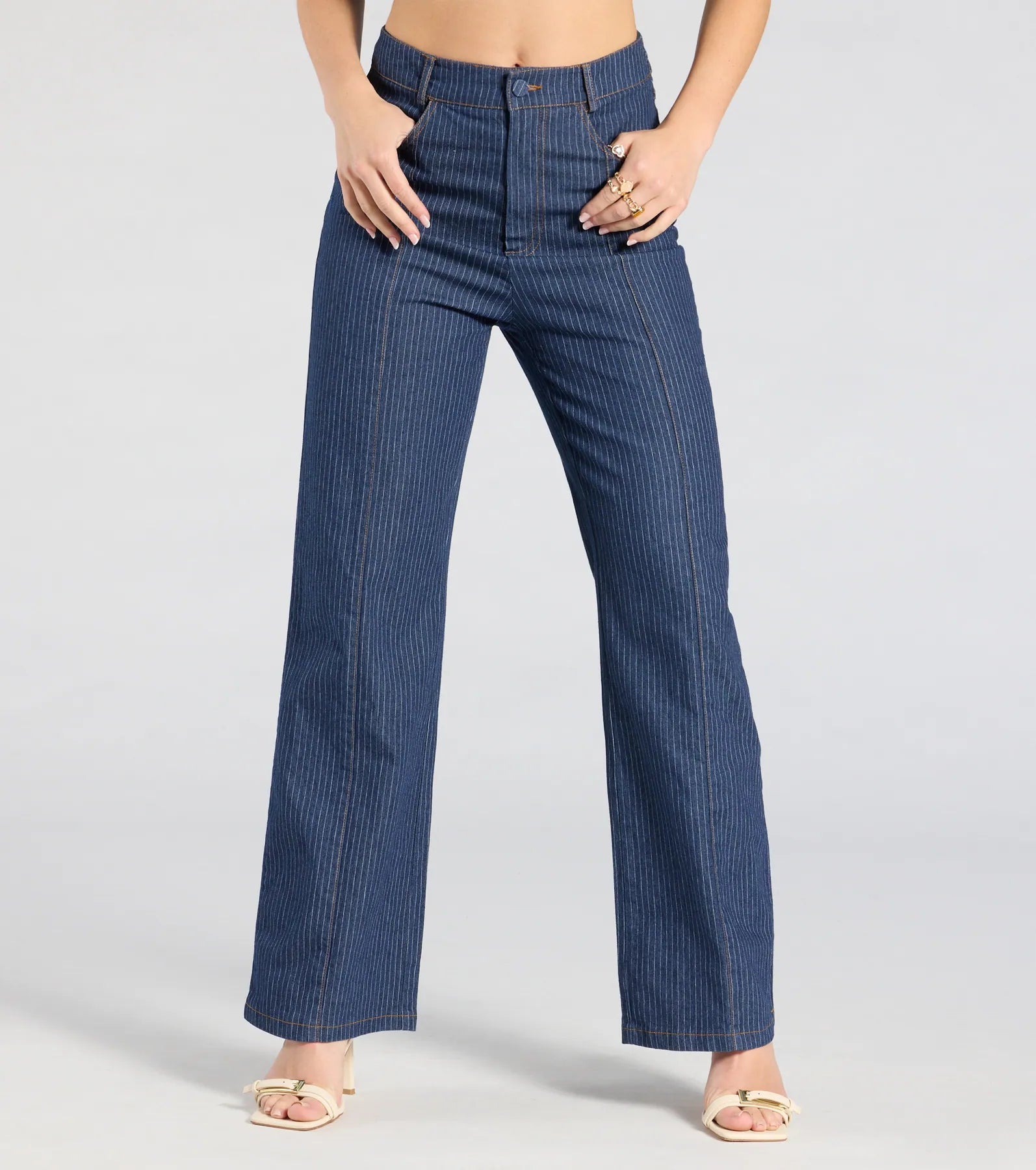 Fresh Perfection High-Rise Wide-Leg Denim Pants