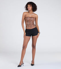 Fun And Flirty Mid Rise Denim Hot Shorts