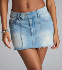 Main Feed Moment Denim Mini Skort
