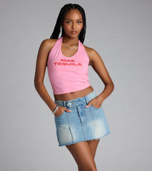 Main Feed Moment Denim Mini Skort