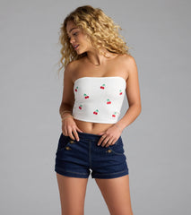 Button Up Darling Mid-Rise Denim Shorts