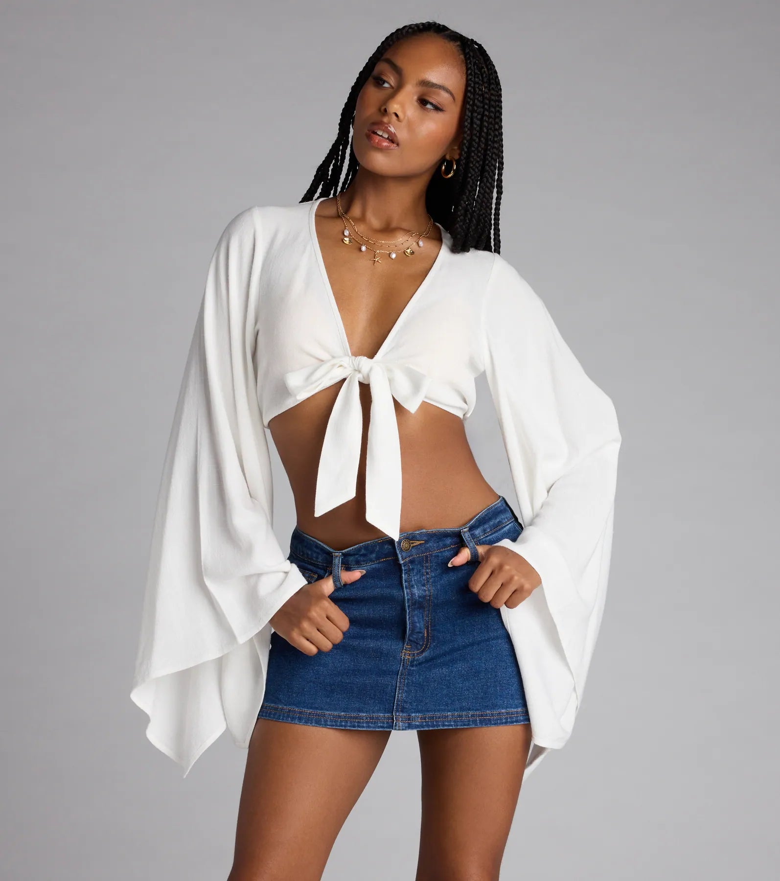 Mini Mood Activated Denim Skort