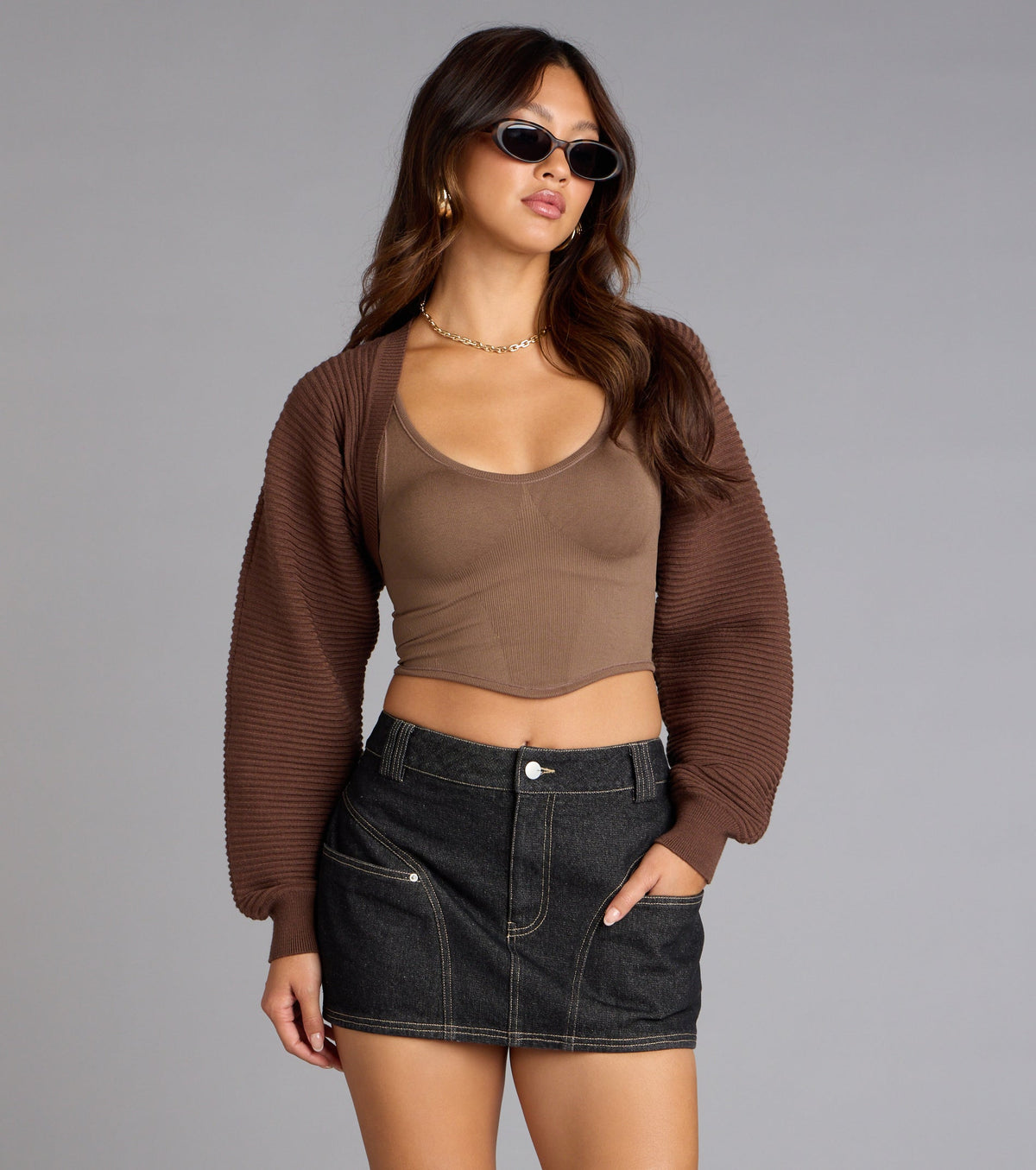 Pocket Play Denim Mini Skort