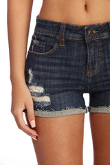 Cuffed Up For Summer Denim Shorts