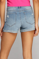 Swing My Way Denim Shorts