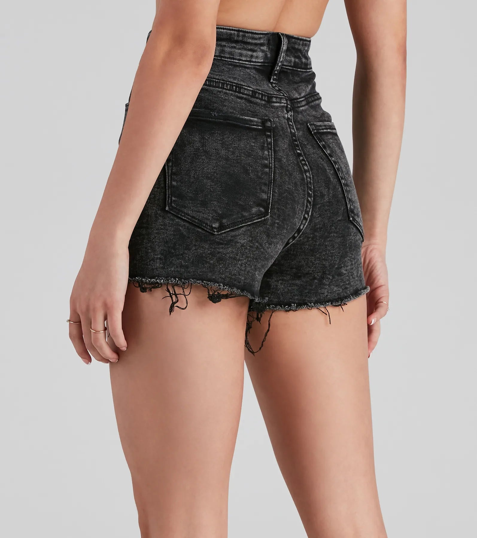 Reese Distressed Mom Shorts by Windsor Denim