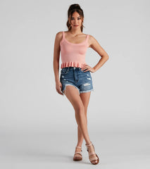 Remy High-Rise Cutoff Denim Shorts by Windsor Denim