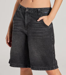 Born To Be Trendy Mid-Rise Denim Jorts