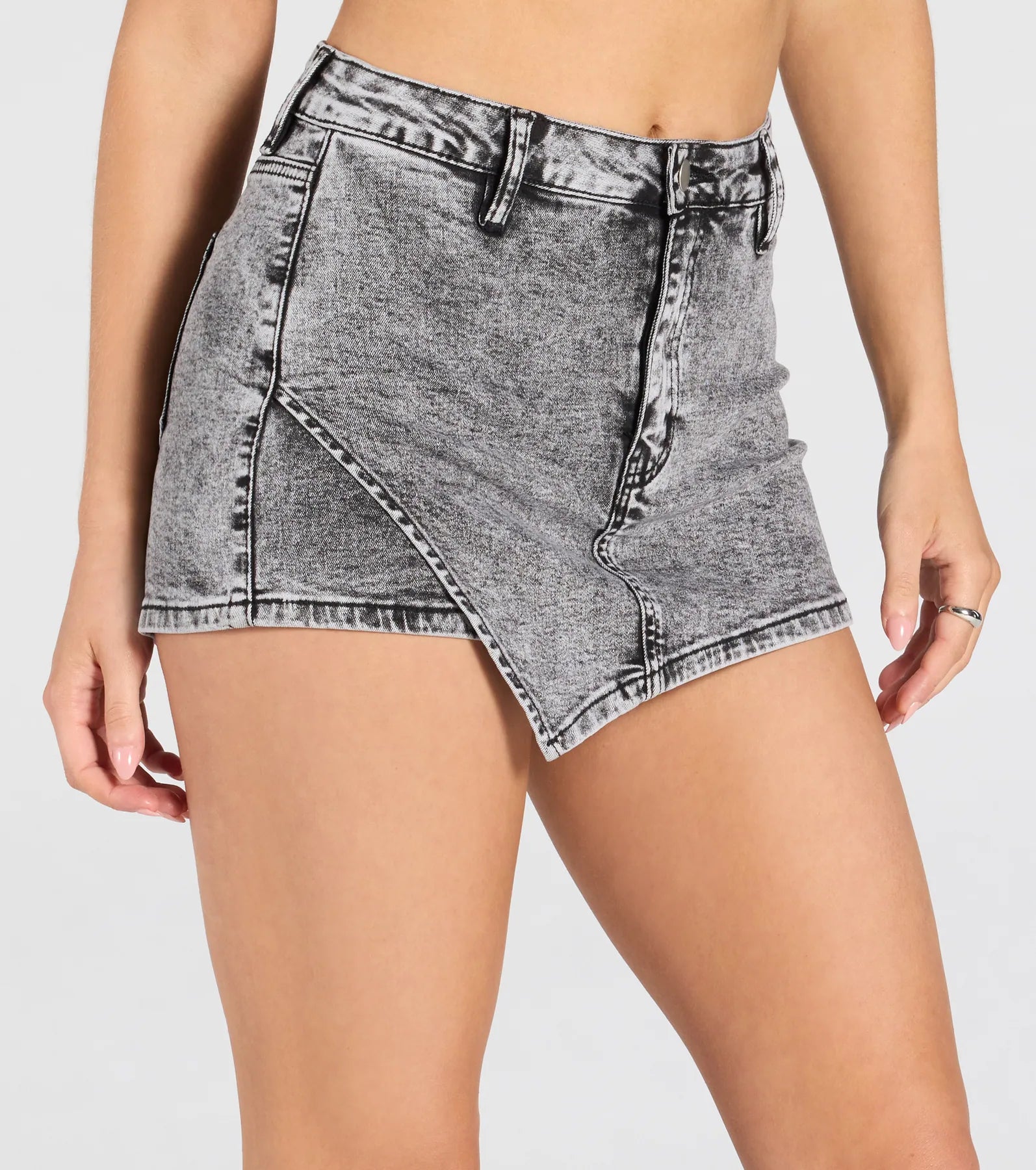 Style So Cool High-Rise Mini Denim Skort