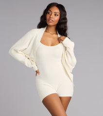 Cuddle Up Chenille Knit Romper