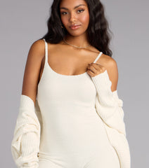 Cuddle Up Chenille Knit Romper