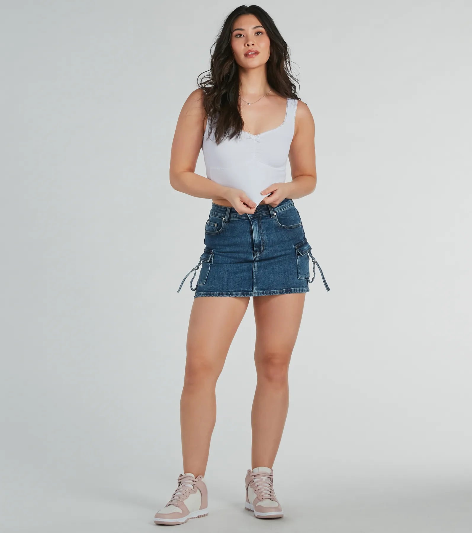 Simply The Best V-Neck Bow Seamless Tank Top