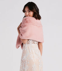 So Luxe Faux Fur Shawl Wrap