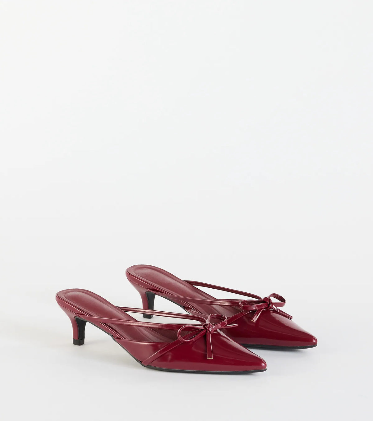 Sweetest Thing Bow Kitten Heel Mules