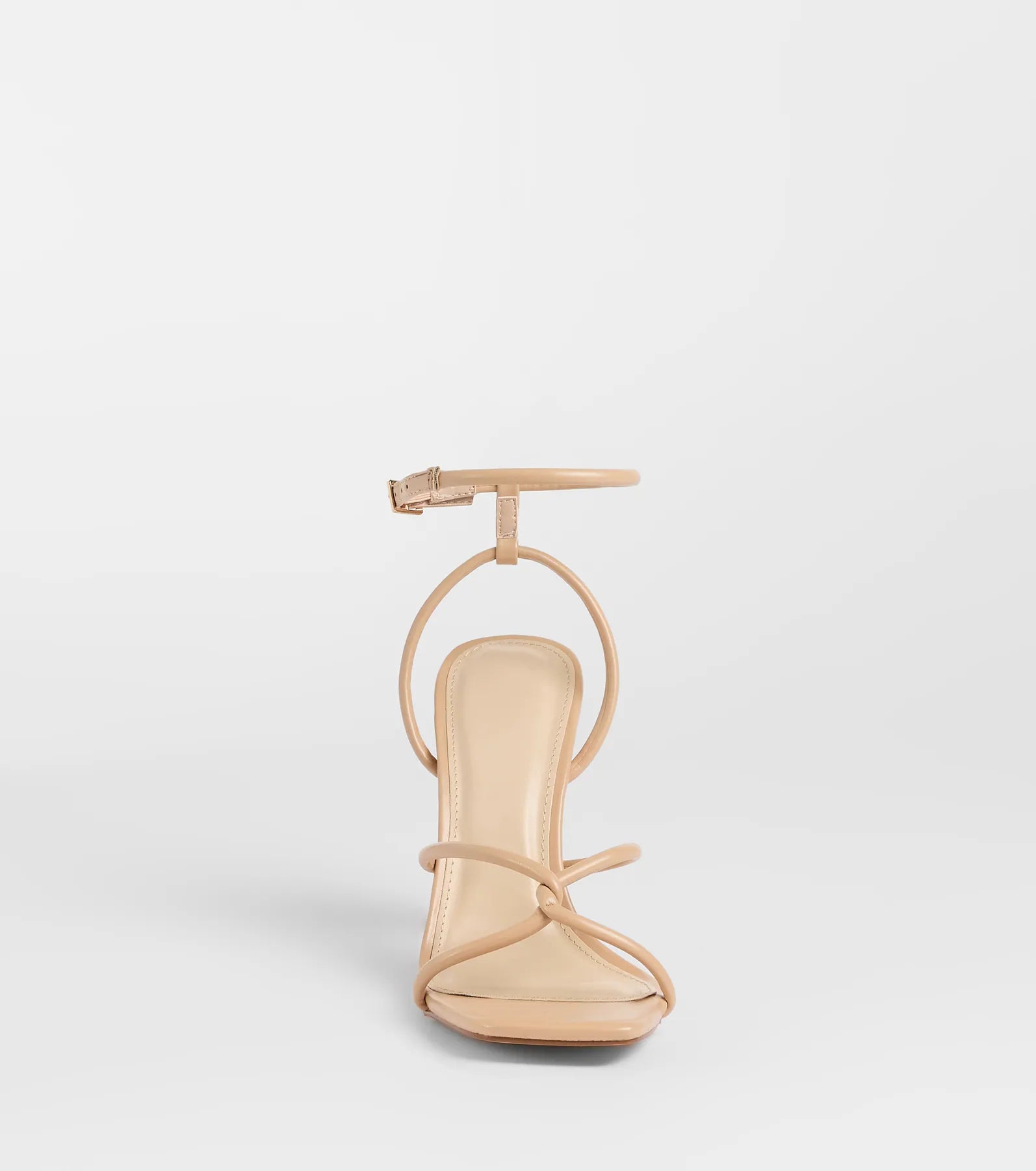 So Elegant Twist Strappy Block Heels