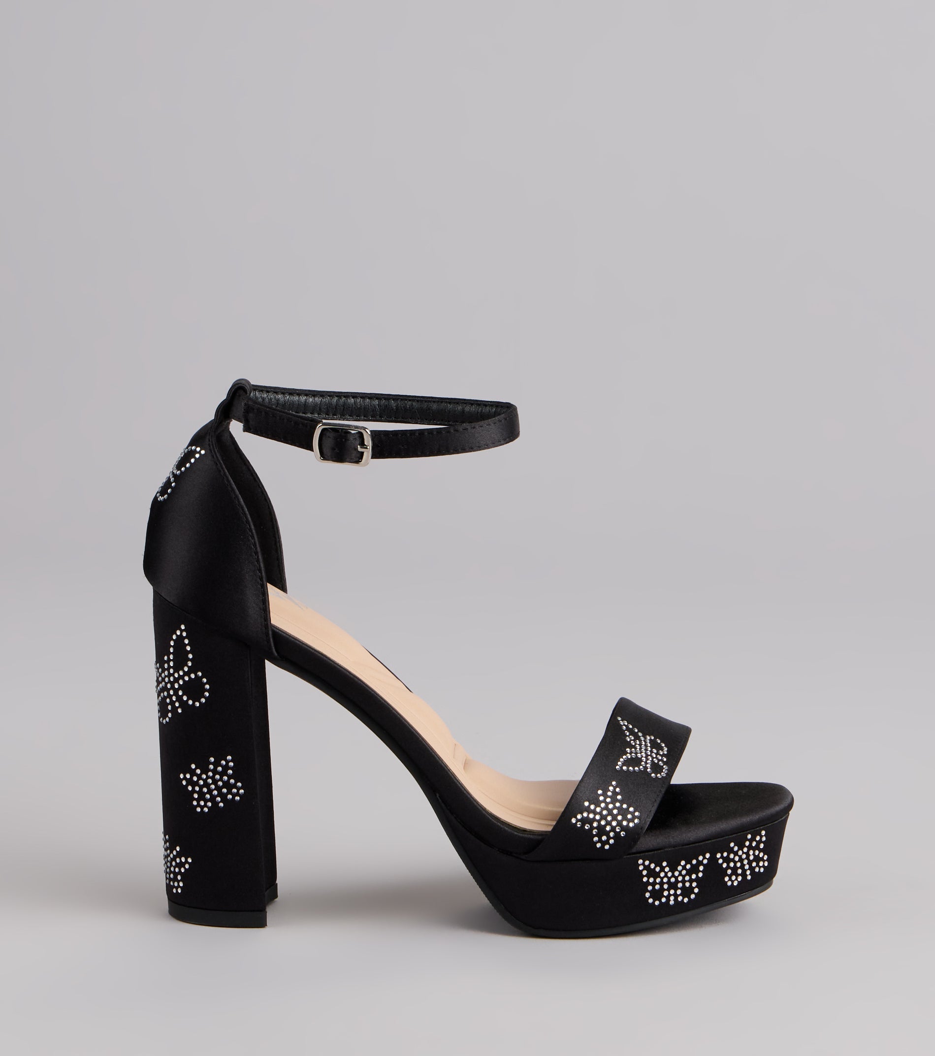Butterfly Kisses Platform Block Heels