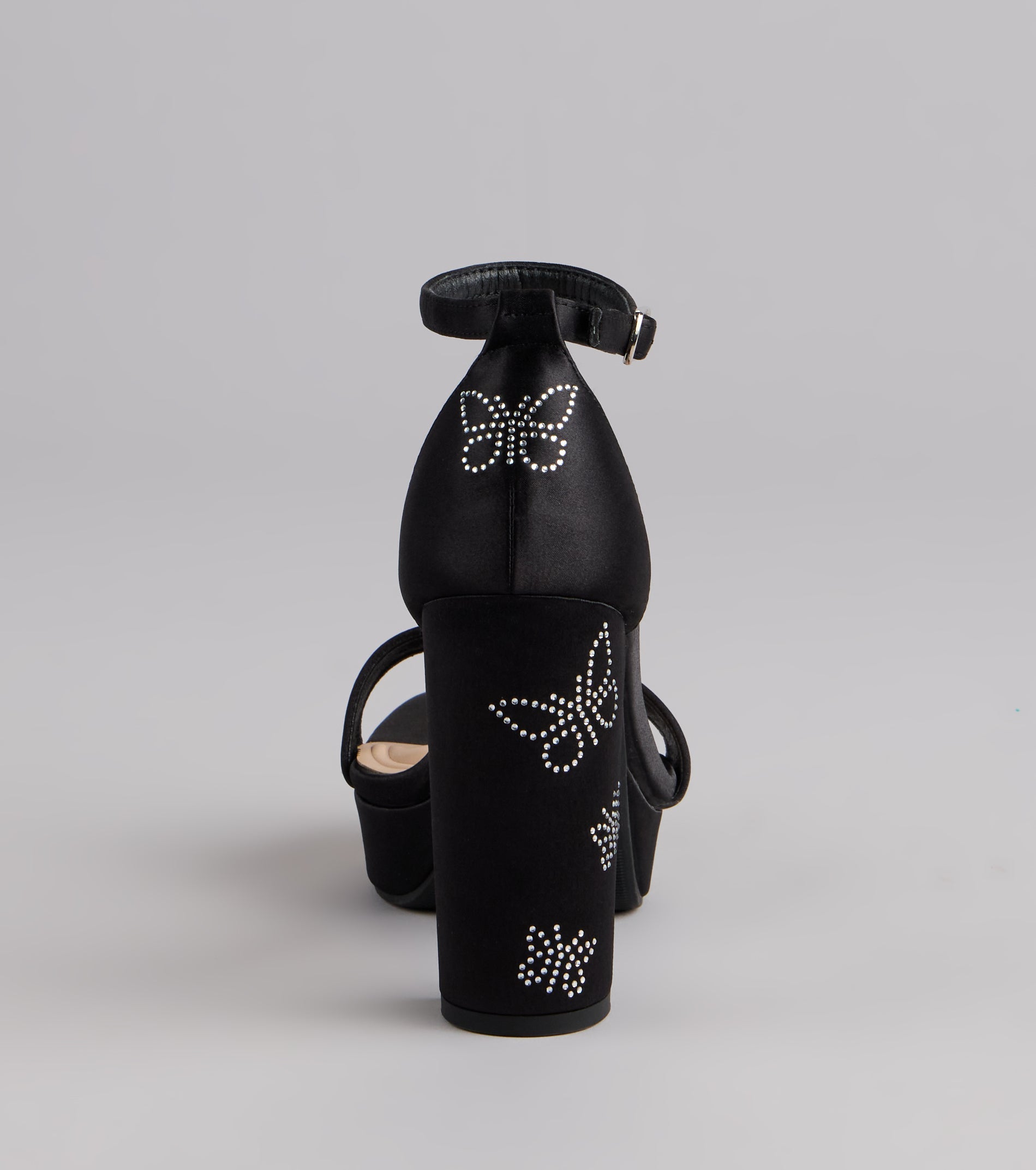 Butterfly Kisses Platform Block Heels