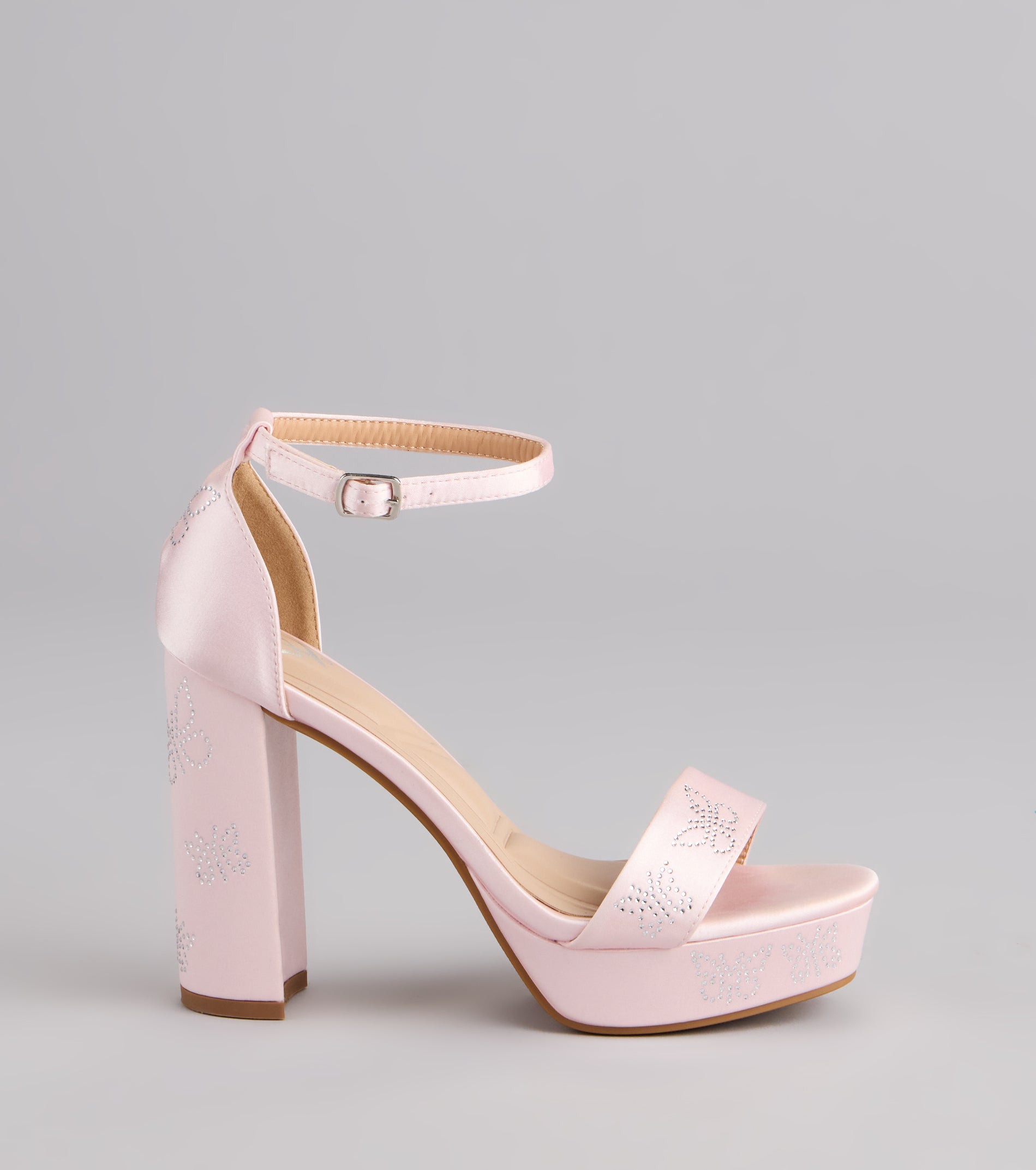 Butterfly Kisses Platform Block Heels