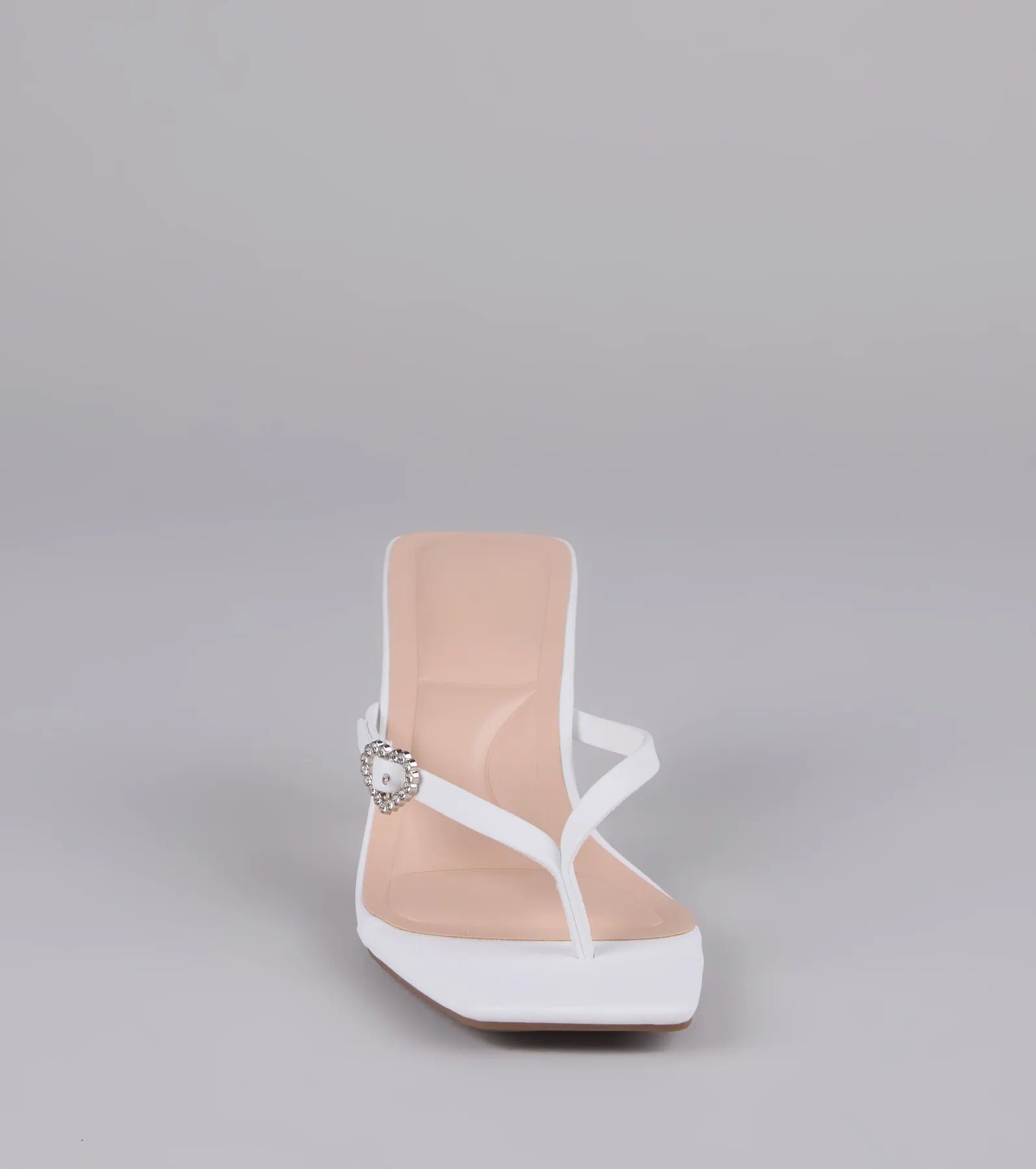 Love Story Era Heart Rhinestone Thong Heels