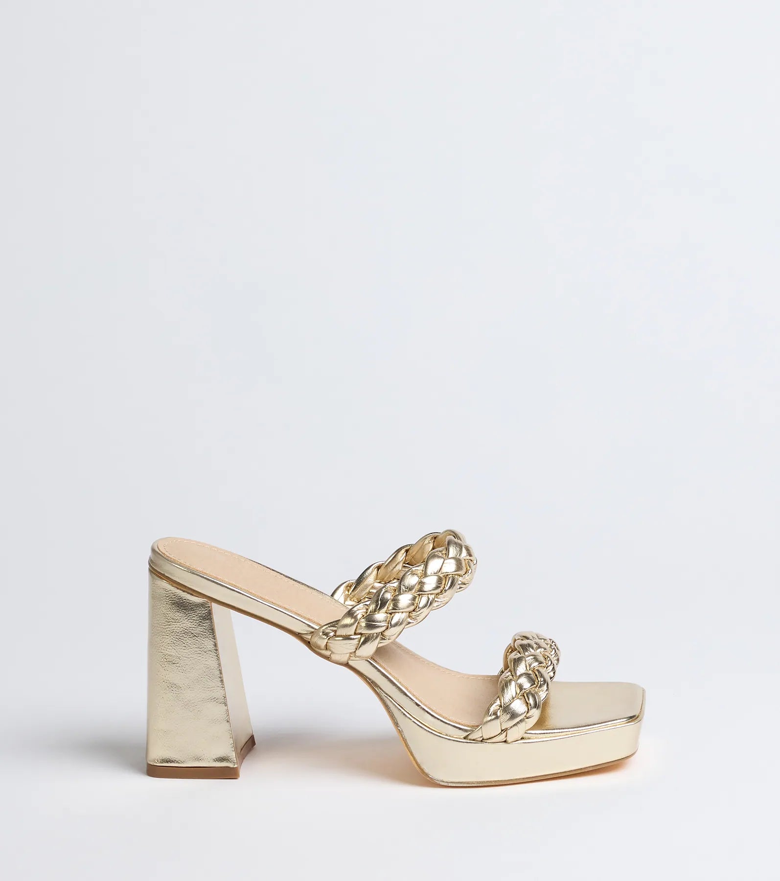 Social Season Braided Strap Mules
