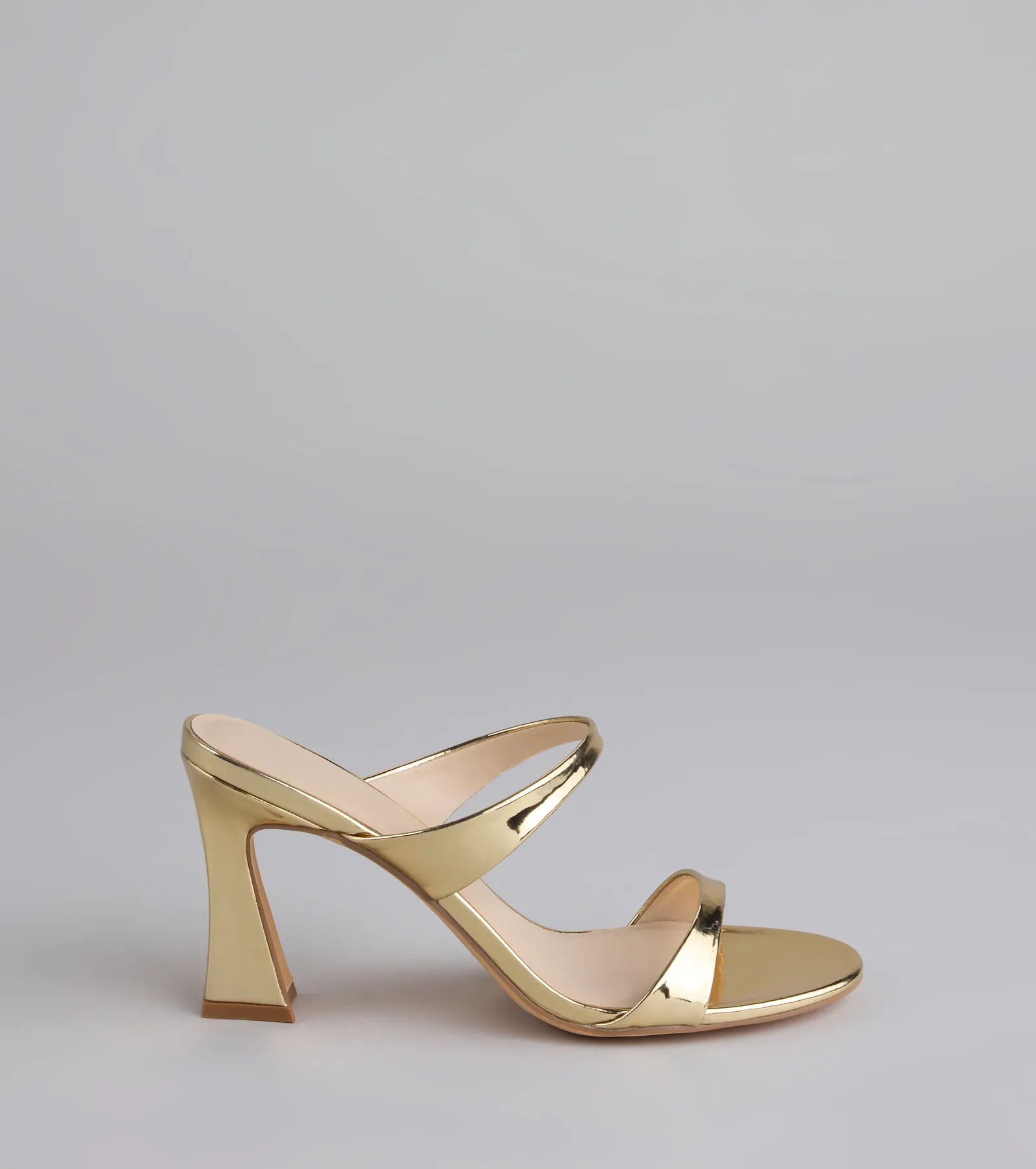Chic Strut Strappy Block Heel Mules
