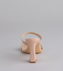 Chic Strut Strappy Block Heel Mules