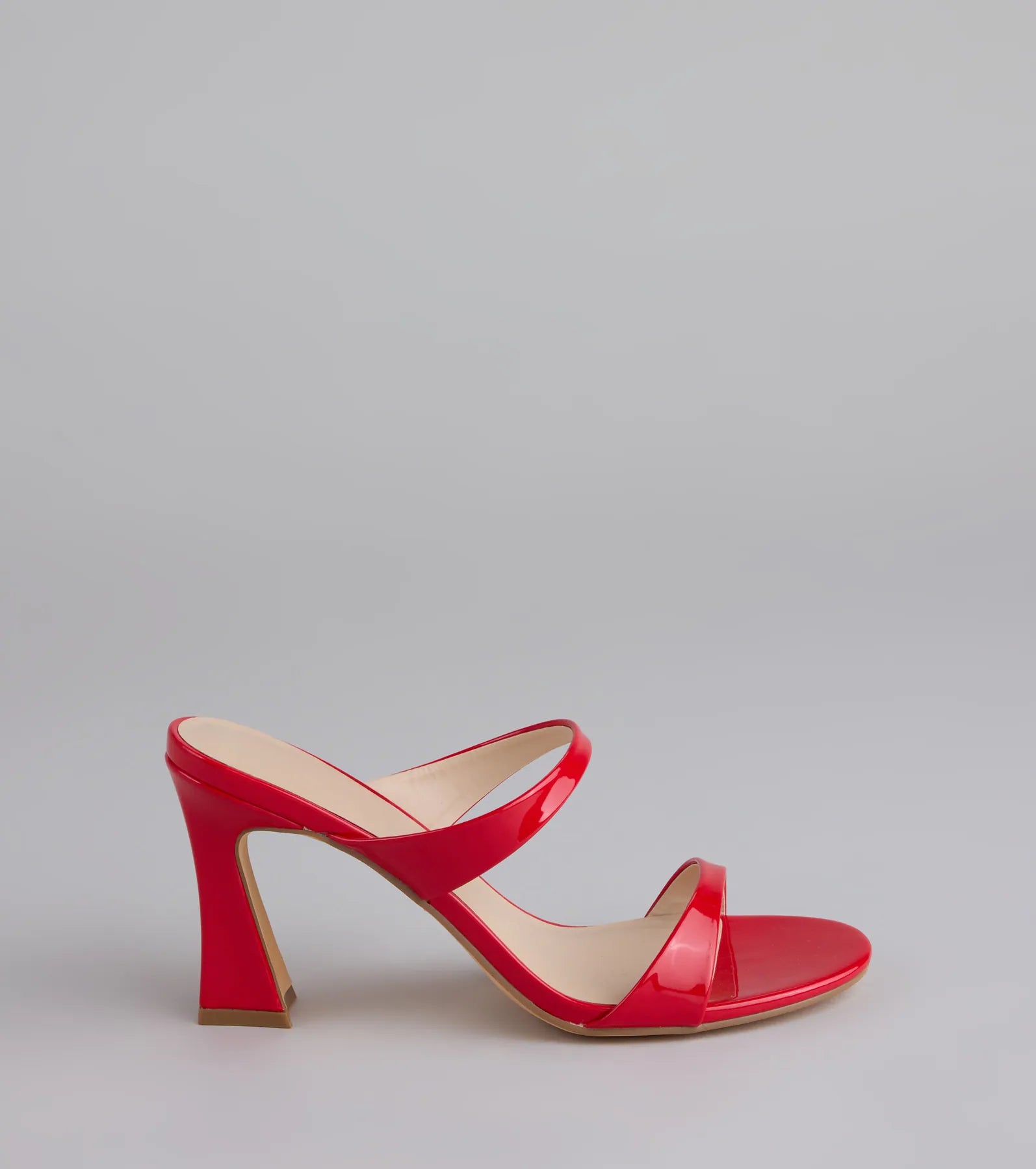 Chic Strut Strappy Block Heel Mules