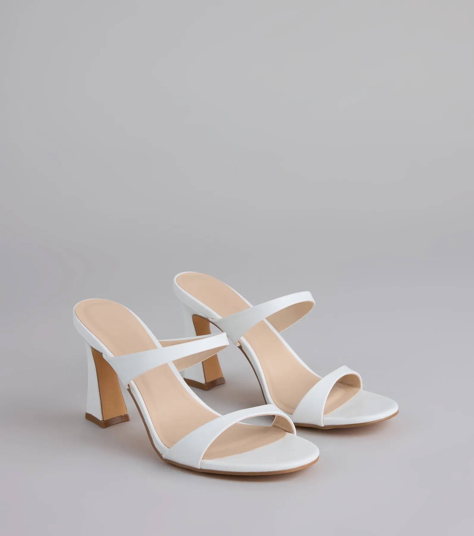 Chic Strut Strappy Block Heel Mules