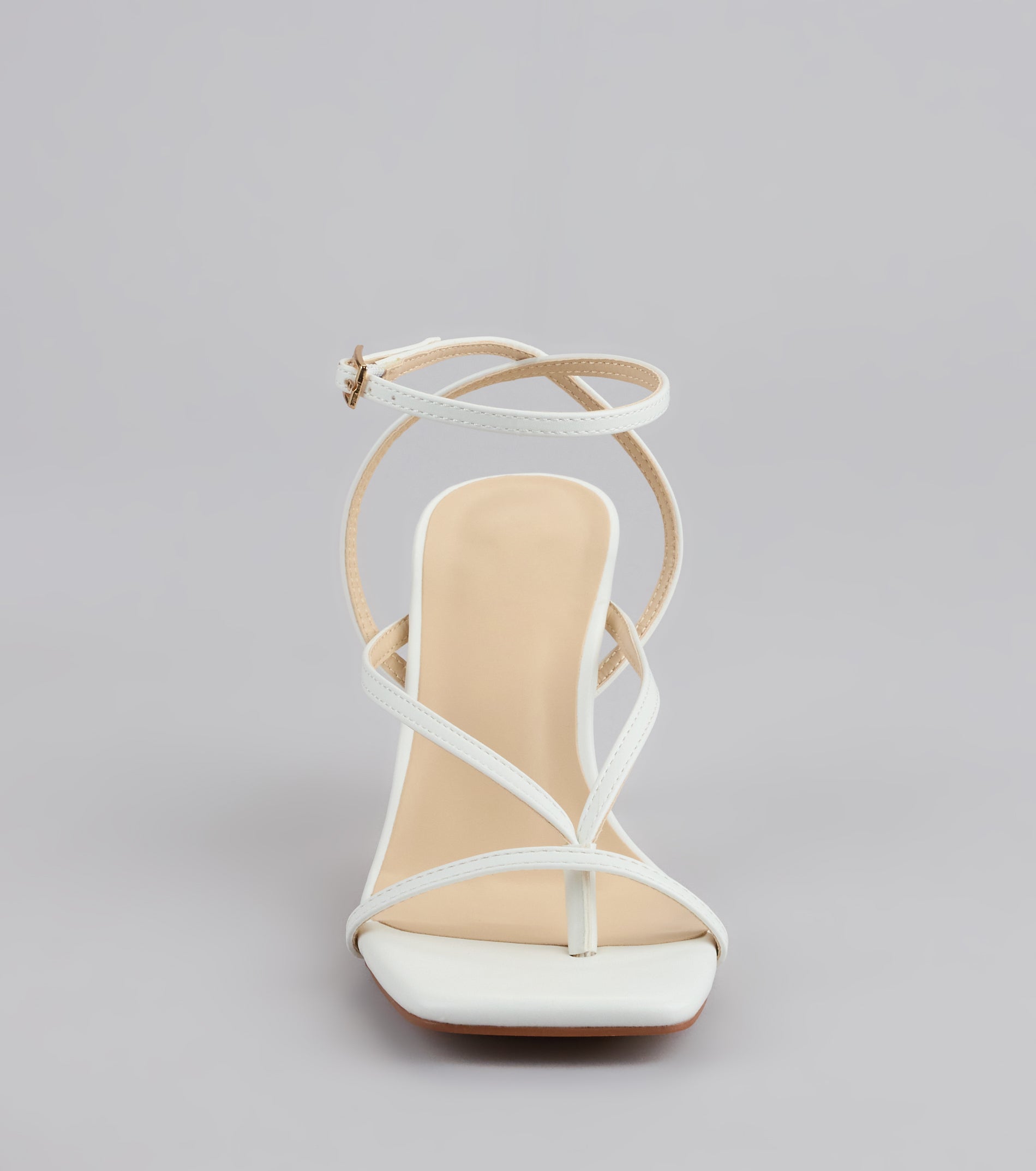 Strut Factor Thong Strappy Stiletto Heels