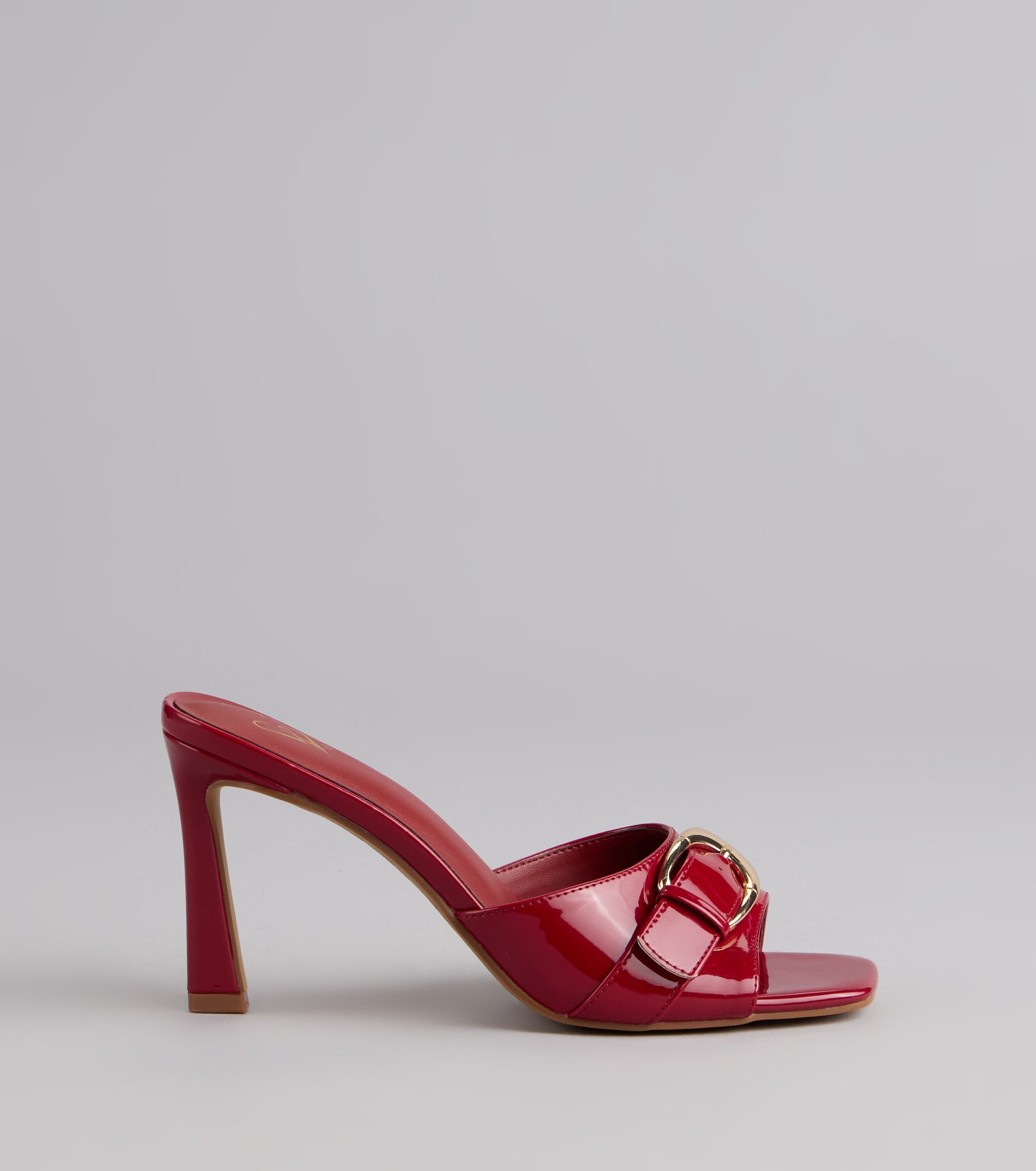 City Lights Buckle Heel Mules