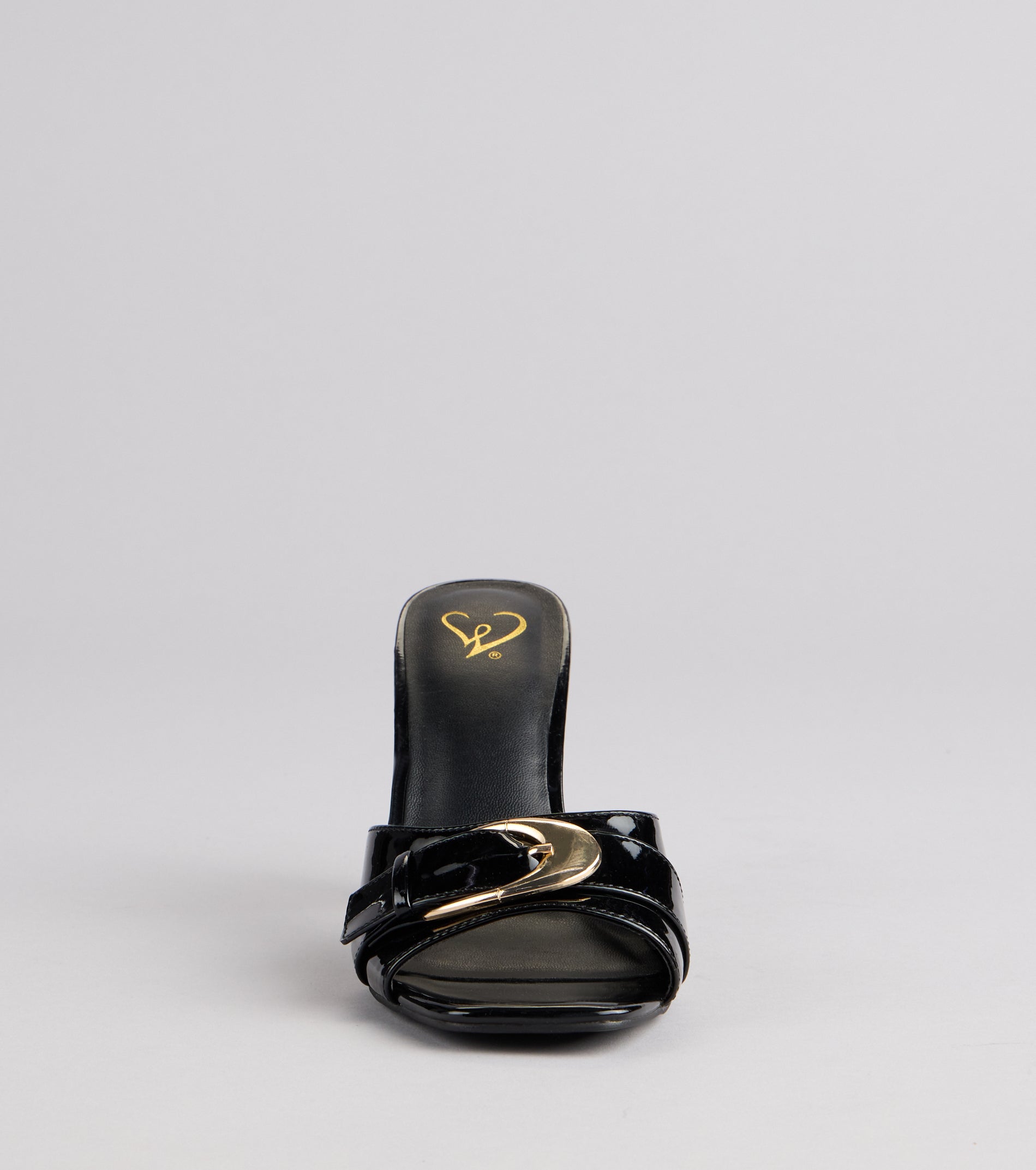 City Lights Buckle Heel Mules